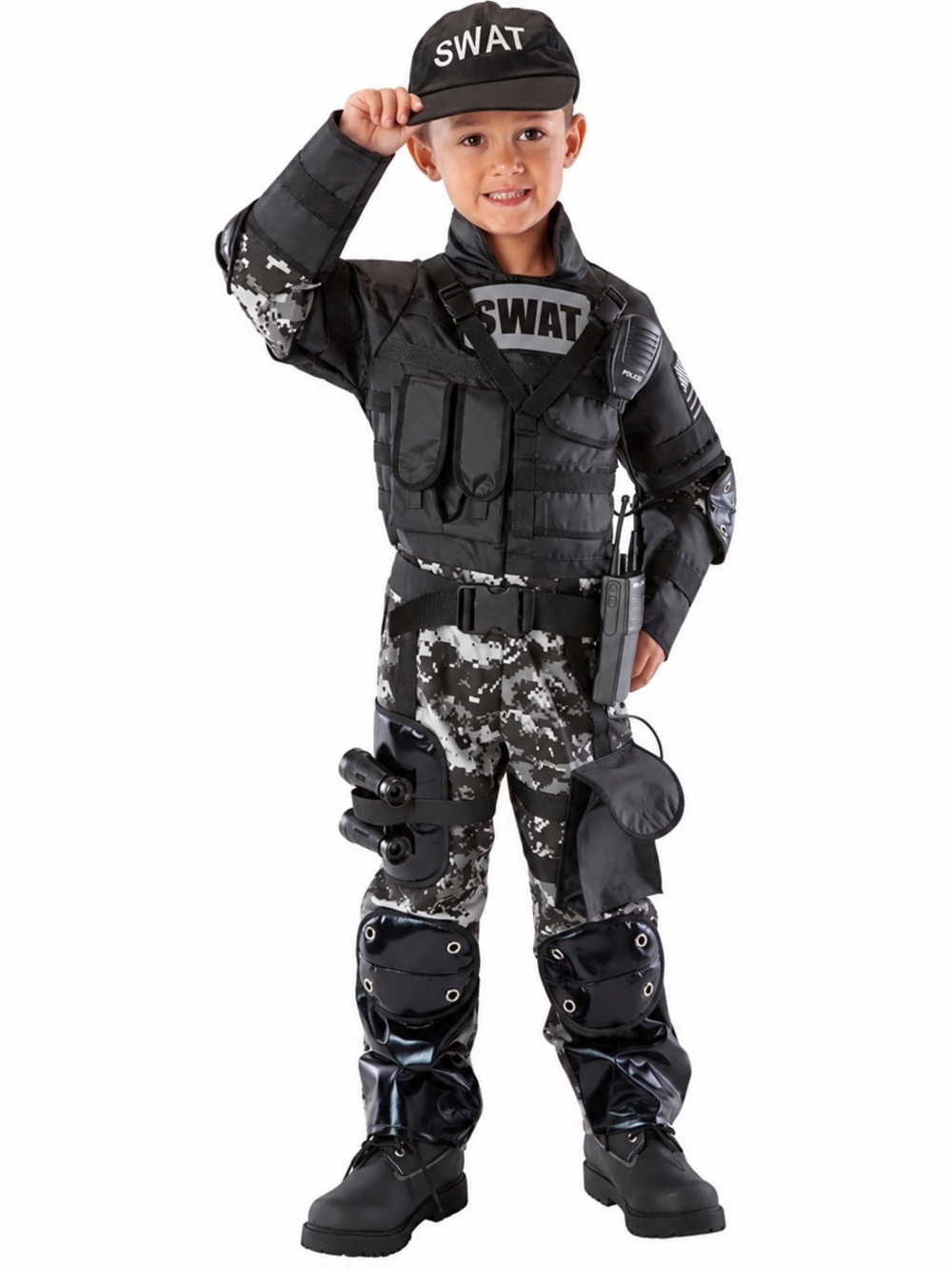 SWAT Team BW Cammo Brand-New Kids’ SWAT Costume – Size 5/6